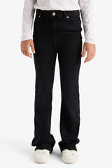Girl's Flare Fit Bell-bottom Jeans