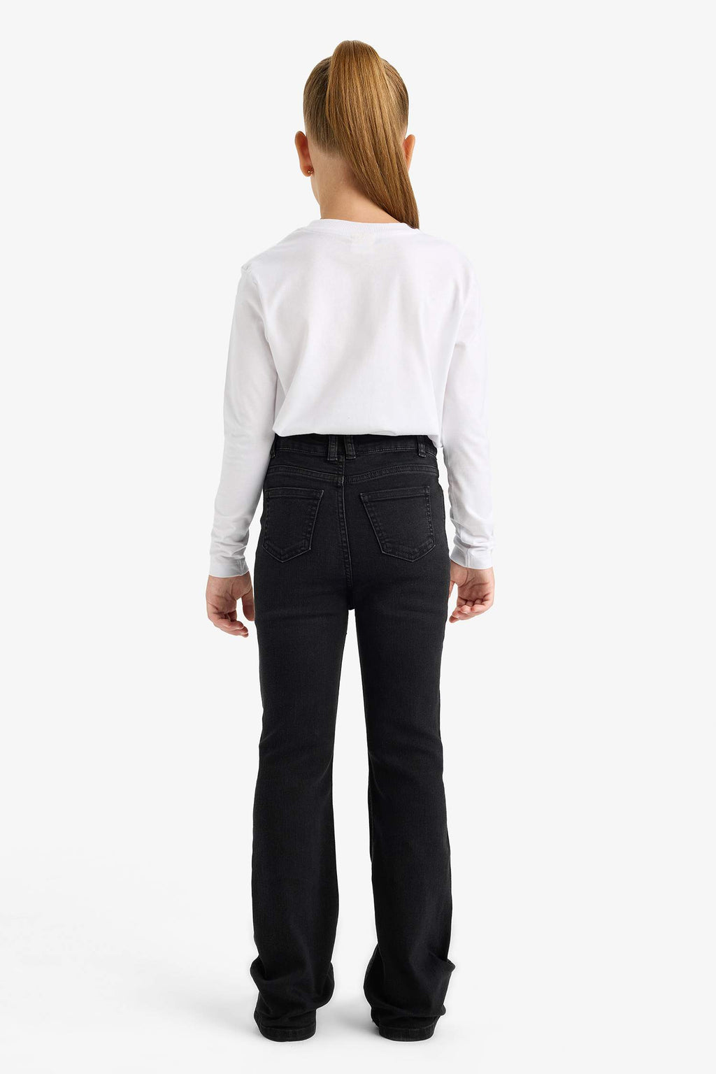 Girl's Flare Fit Bell-bottom Jeans