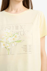 Regular Fit Cycling Collar Printed Short Sleeve T-shirt