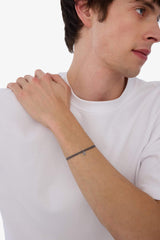 AtolyeWolf x DeFacto Unısex Yarn Steel Piece Grey Luck Bracelet