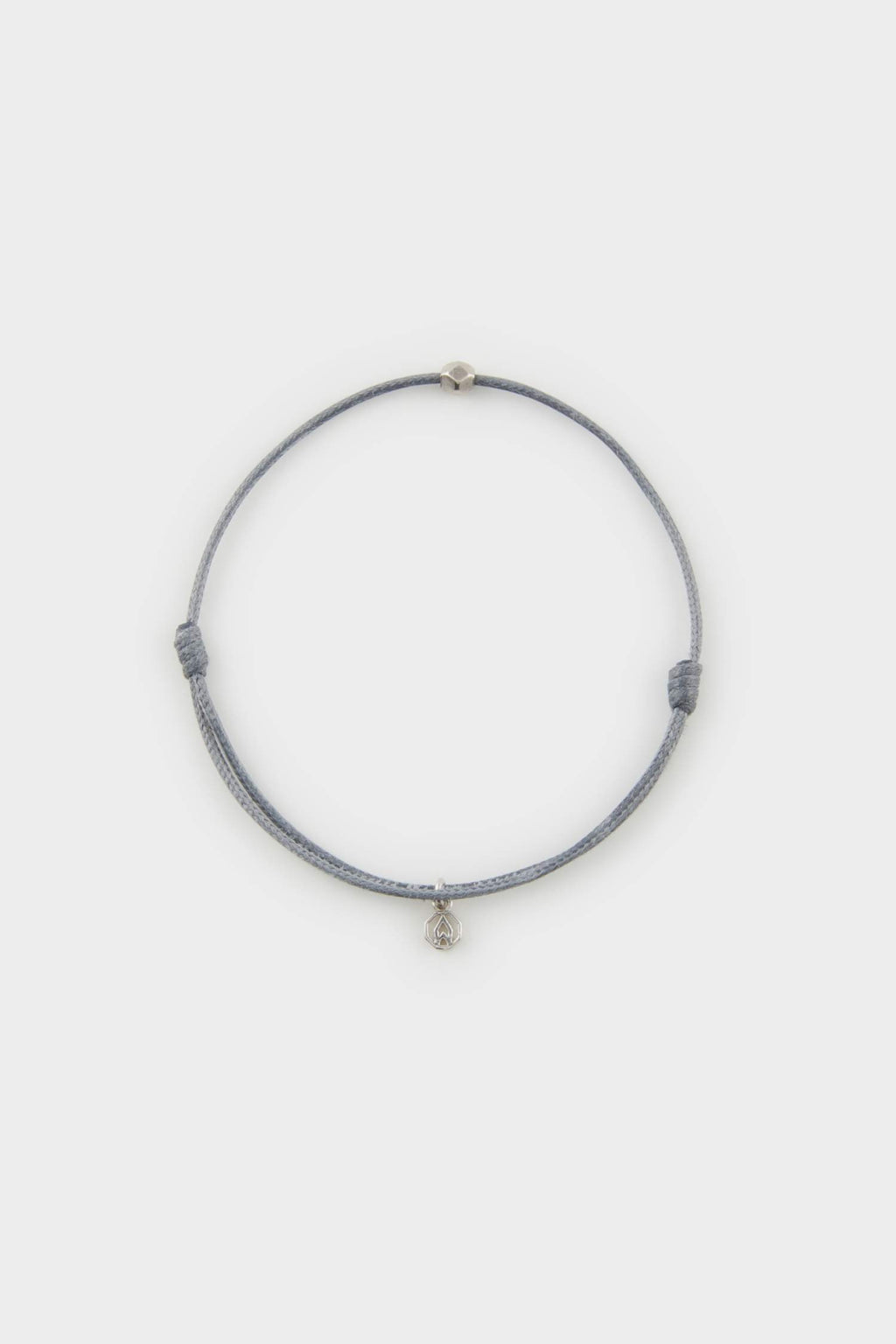AtolyeWolf x DeFacto Unısex Yarn Steel Piece Grey Luck Bracelet