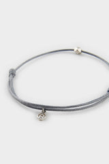 AtolyeWolf x DeFacto Unısex Yarn Steel Piece Grey Luck Bracelet