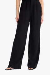 Normal Waist Standard Size Wide Leg Linen Blended Palazzo Pants With Wide Leg Zipper