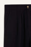 Normal Waist Standard Size Wide Leg Linen Blended Palazzo Pants With Wide Leg Zipper