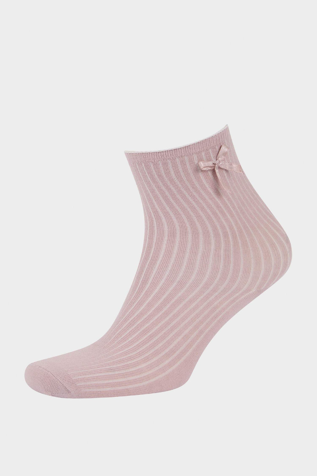 Girl Ribbon 3 Pcs Cotton Long Socks