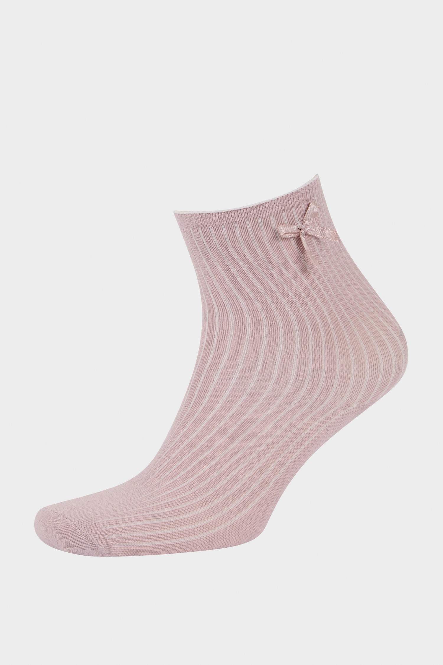 Girl Ribbon 3 Pcs Cotton Long Socks