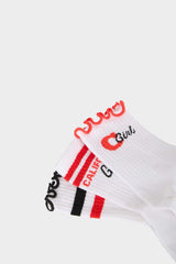 Girl 3 Pcs Cotton Long Socks