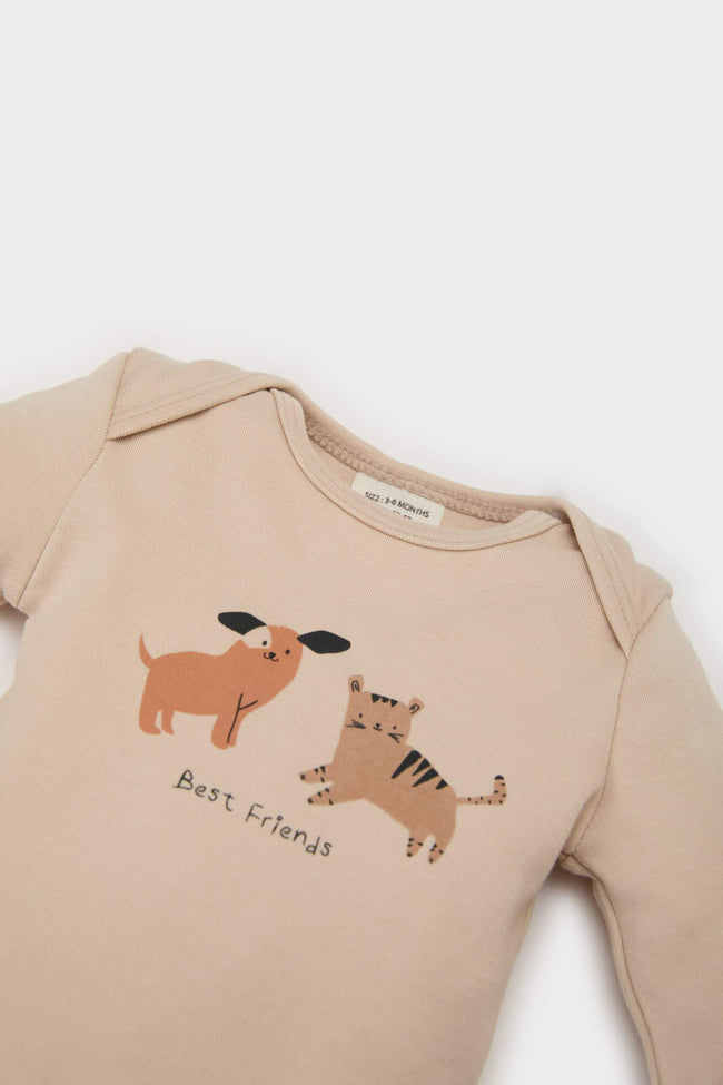 Baby Boy Newborn Vehicle Printed Snap Body Main Image