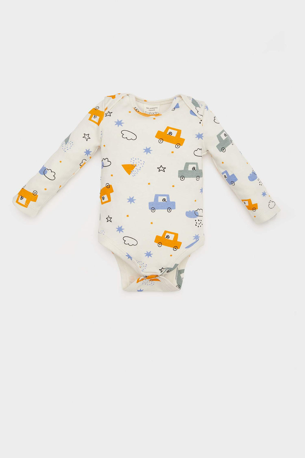 Baby Boy Newborn Vehicle Printed Snap Body