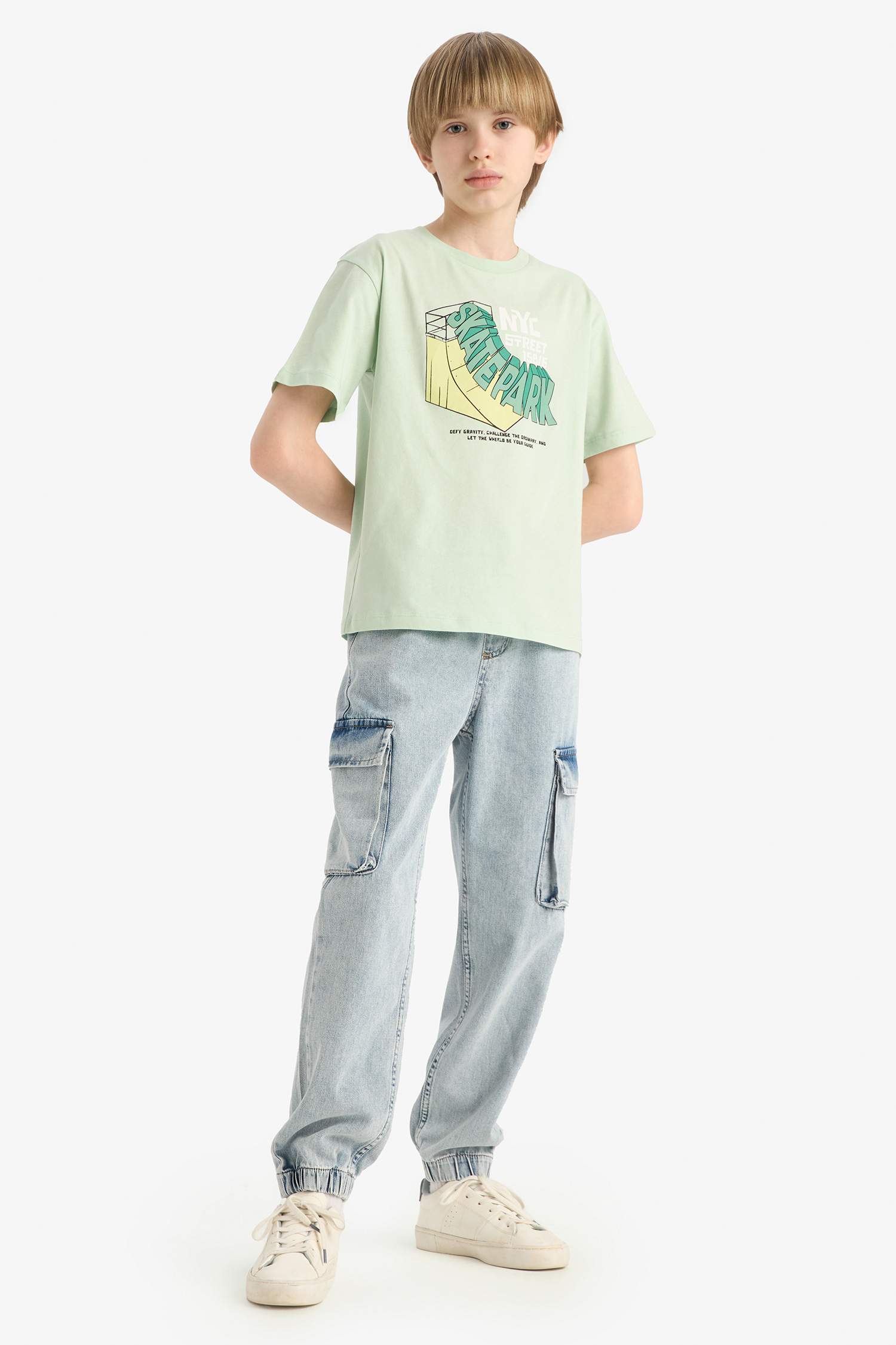 Boy Crew Neck Printed Short Sleeve T-Shirt