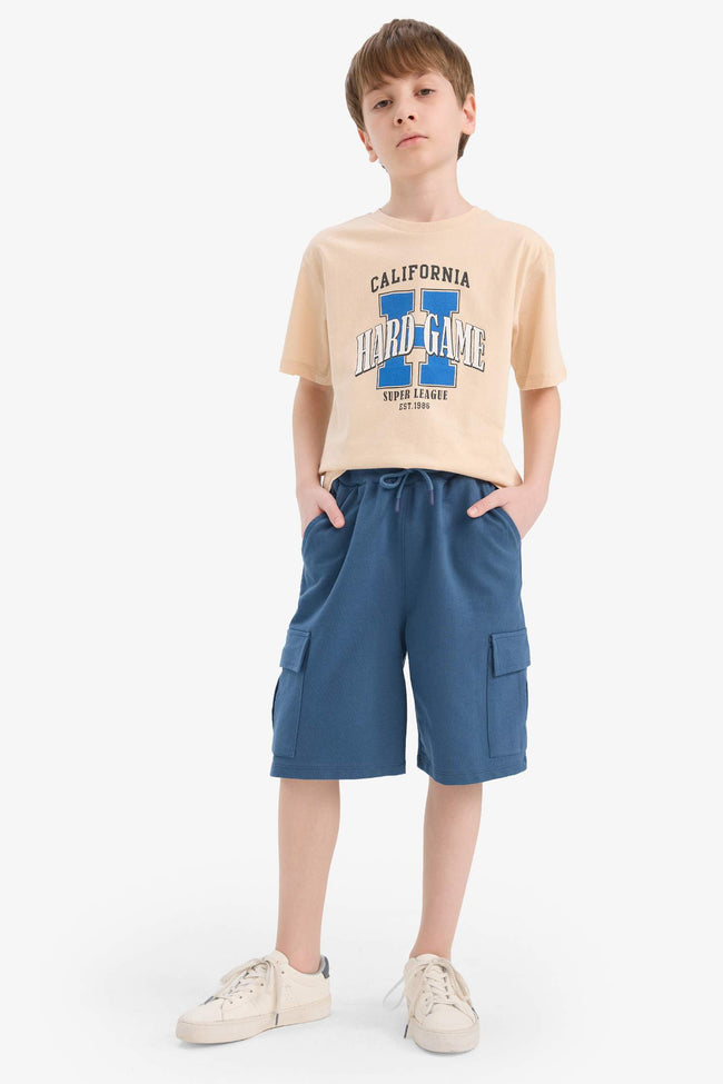 Boys Crew Neck Printed Short Sleeve T-Shirt Main Image