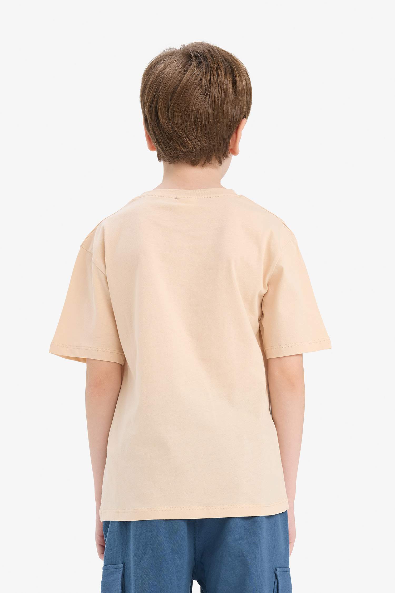 Boys Crew Neck Printed Short Sleeve T-Shirt