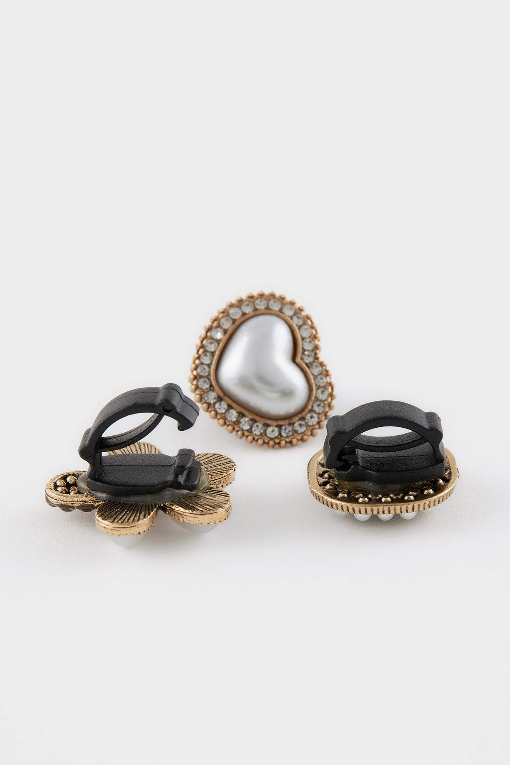 Women's 5 Pcs Pearl Detailed Slippery Ornament