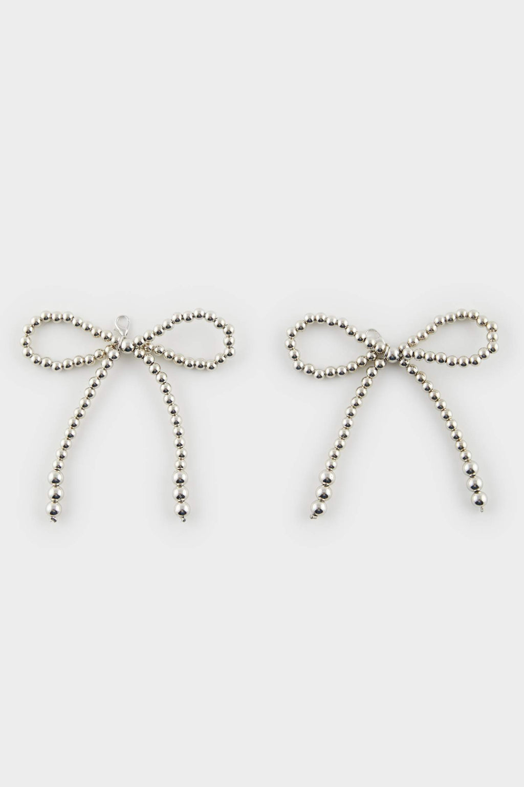 Women Silver Ribbon Slippery Ornament