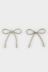 Women Silver Ribbon Slippery Ornament