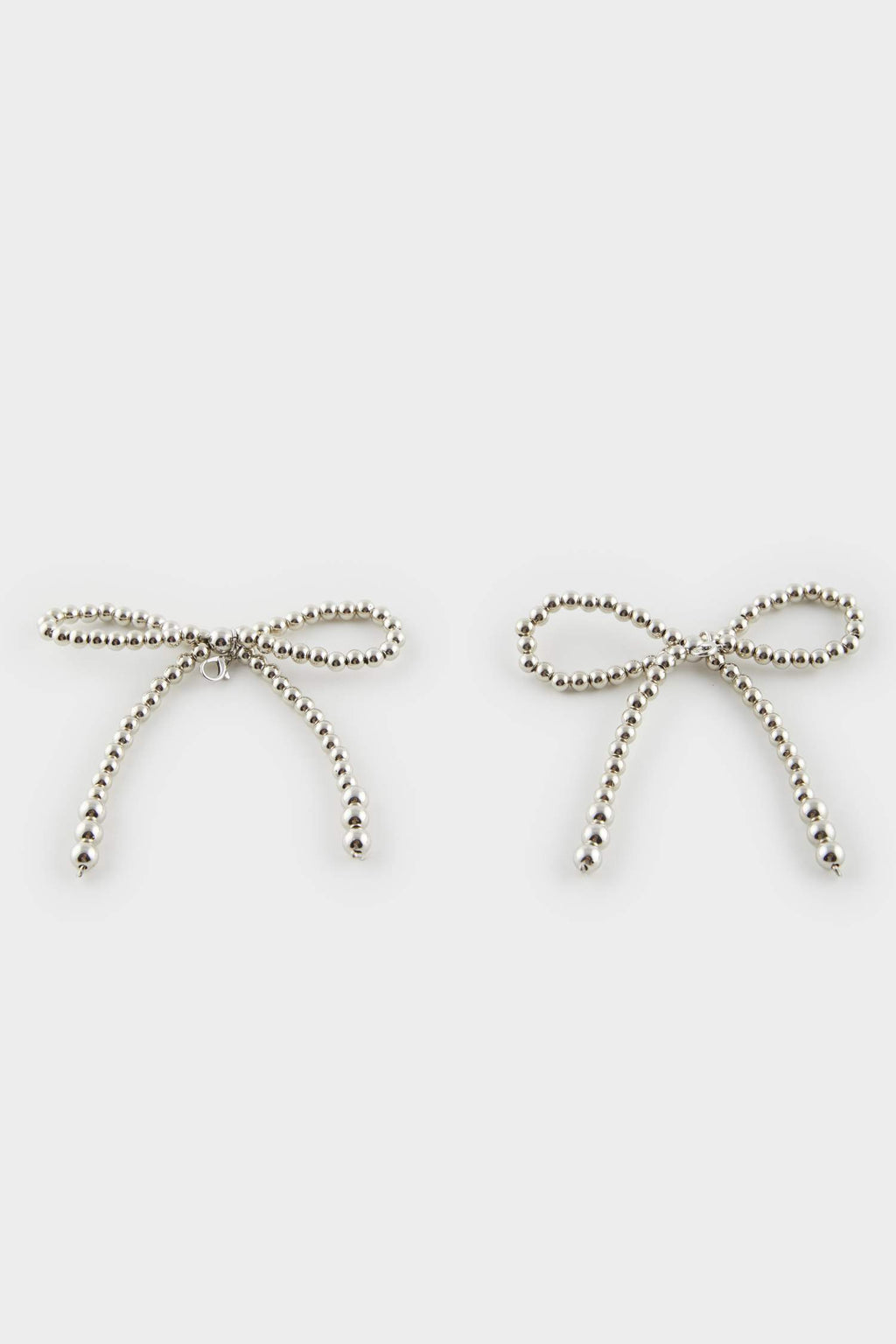 Women Silver Ribbon Slippery Ornament