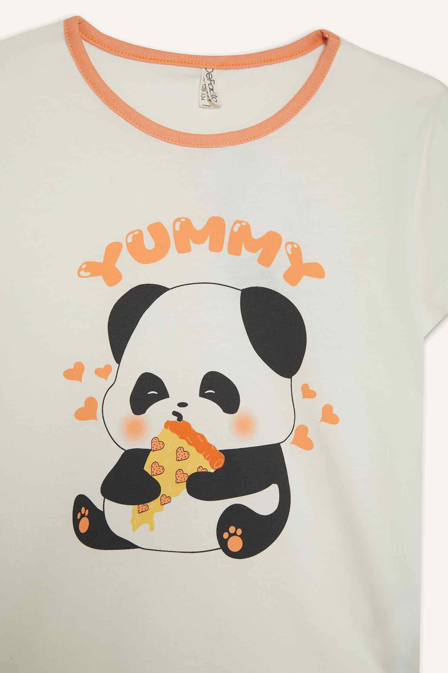 Girl Children Pajama Set Short Sleeve Pajama Mounted Flexible Certain Shorts Pajamas Under