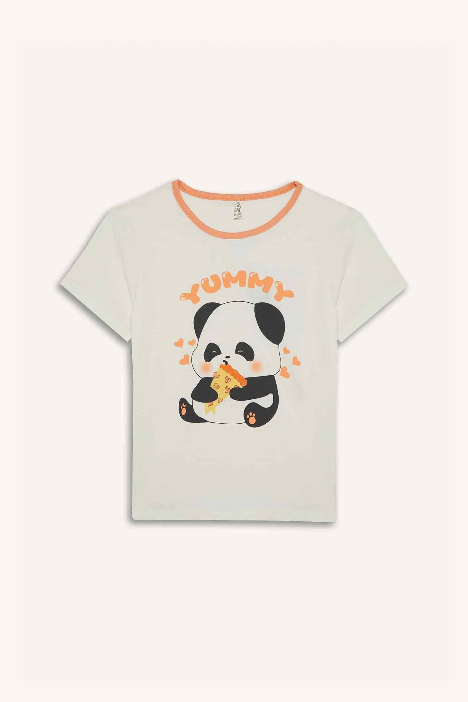 Girl Children Pajama Set Short Sleeve Pajama Mounted Flexible Certain Shorts Pajamas Under