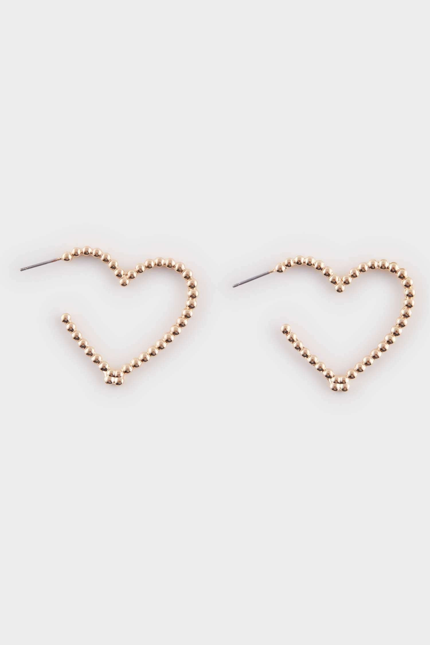 Women's Heart Gold Earrings
