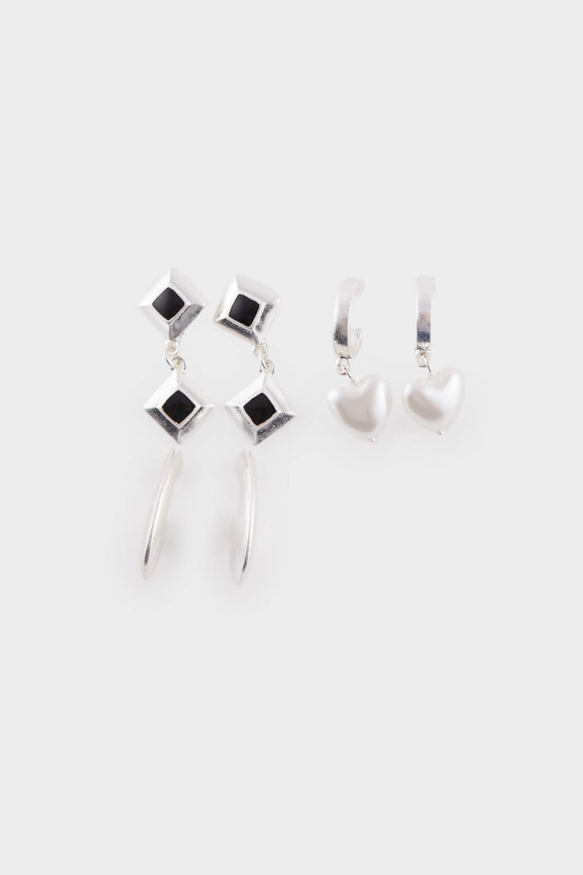 Woman 3 Silver Earrings Main Image