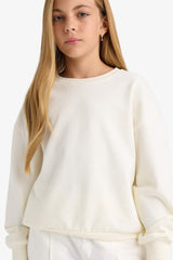 Girl School Relax Fit Crew Neck Printed 2-Pack Sweatshirt