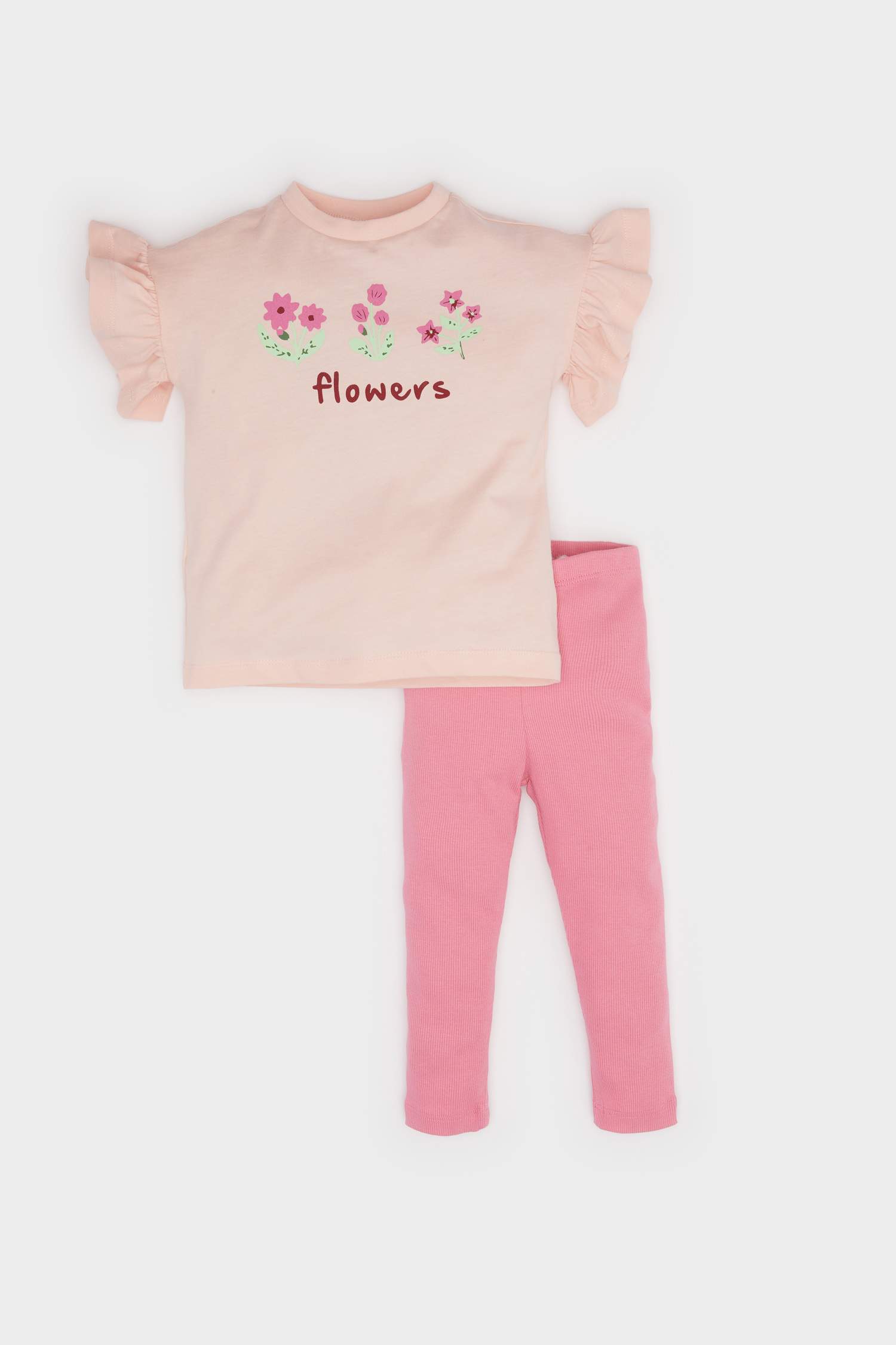Baby Girl Floral T-Shirt Leggings 2 Piece Set