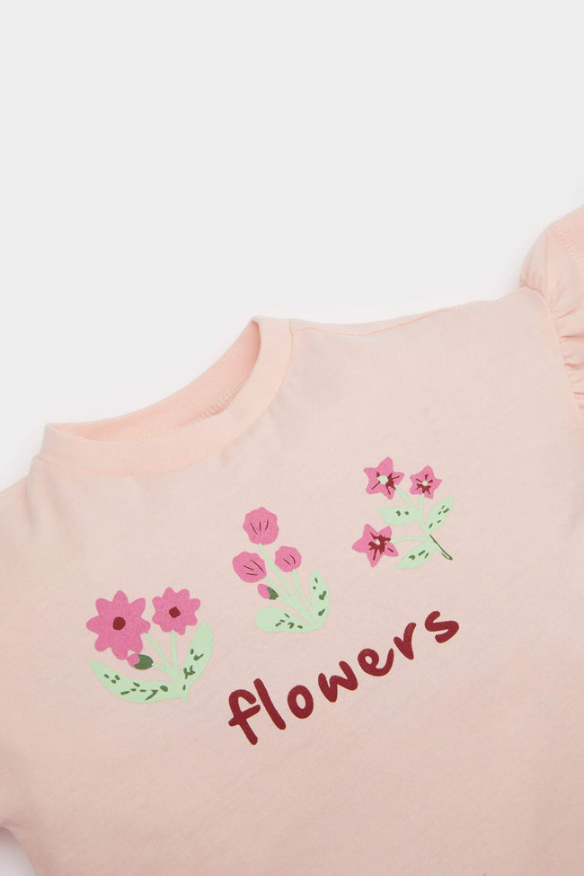 Baby Girl Floral T-Shirt Leggings 2 Piece Set Hover Image