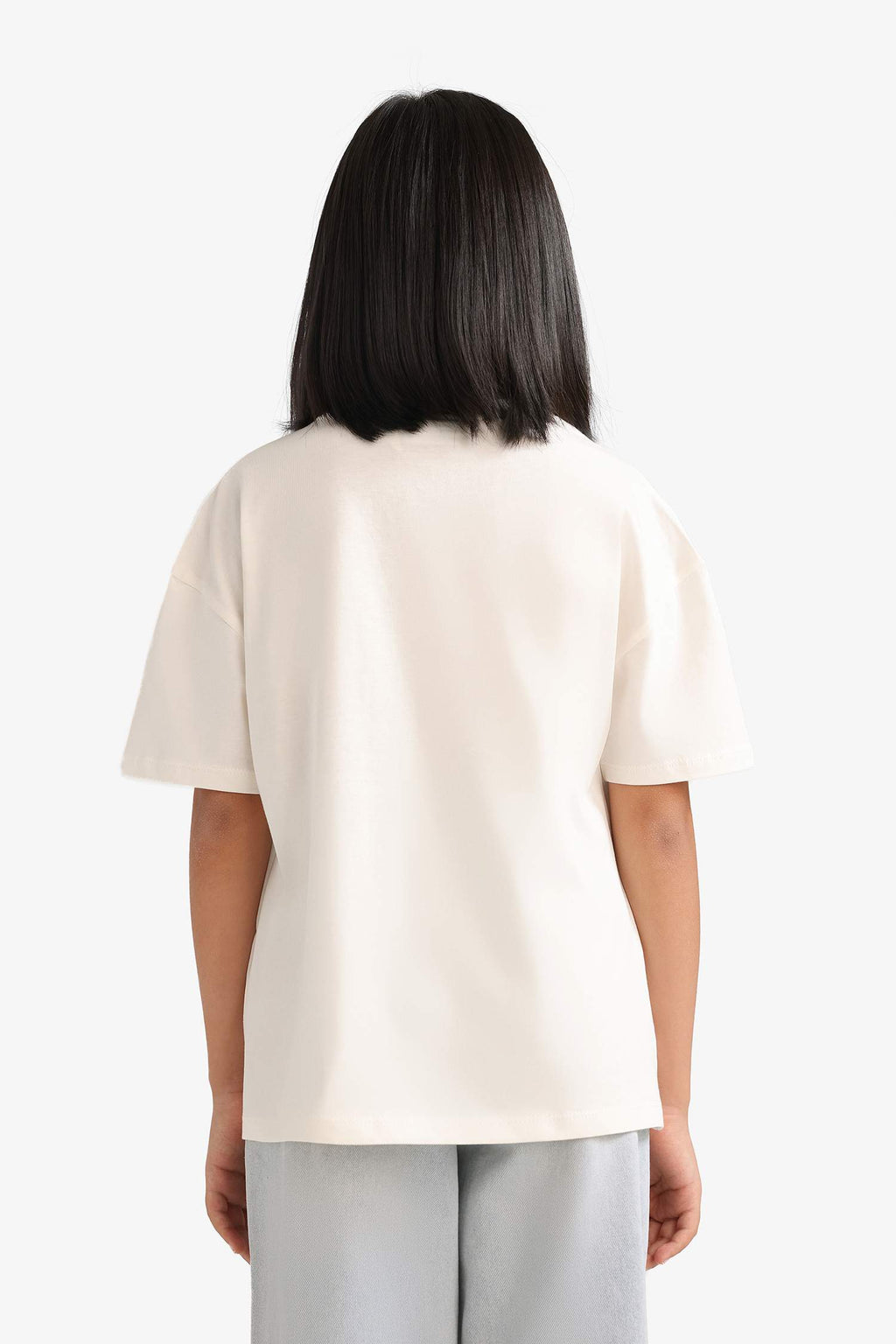 Powerpuff Girls Oversize Loose Fit Crew Neck Short Sleeve T-Shirt For Girls