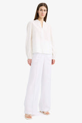 Regular Fit Crew Neck Embroidered Long Sleeve Shirt