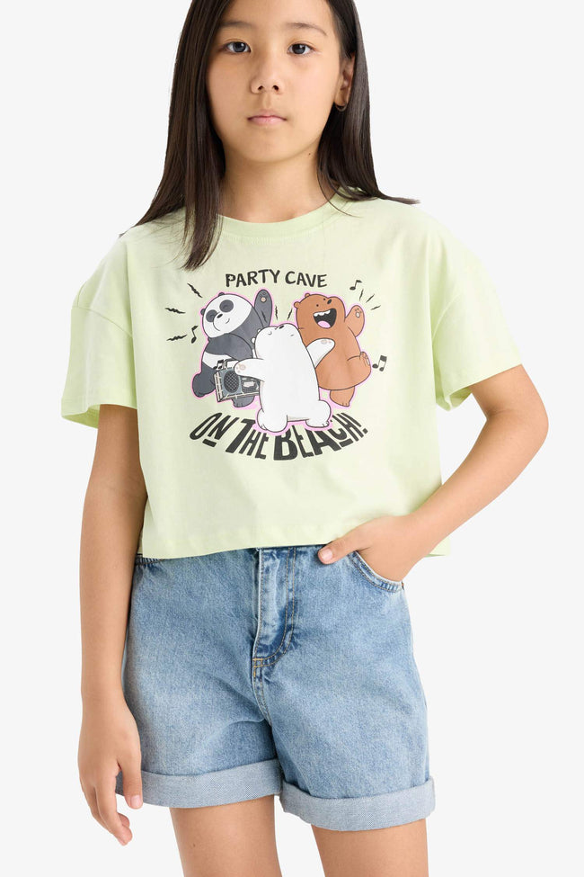 Girls We Bare Bears Crew Neck Short Sleeve T-Shirt Hover Image