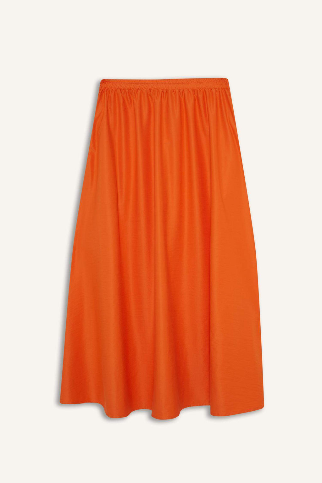 A-Line High Waist Parachute Maxi Skirt
