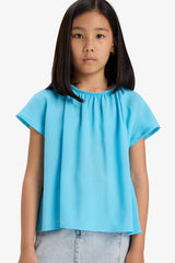 Girl Short Sleeve Blouse