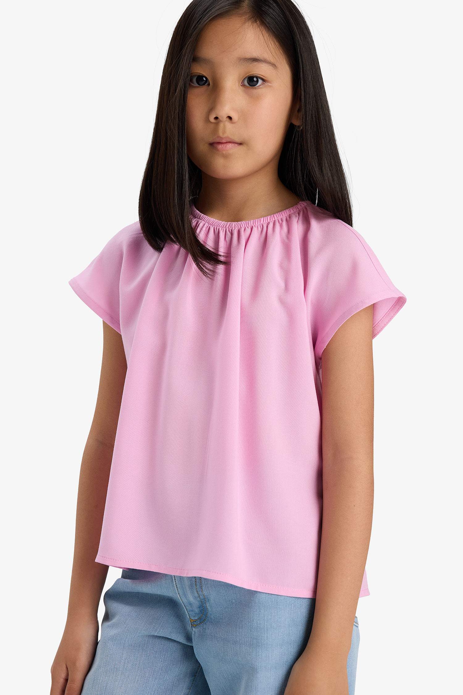 Girl Short Sleeve Blouse