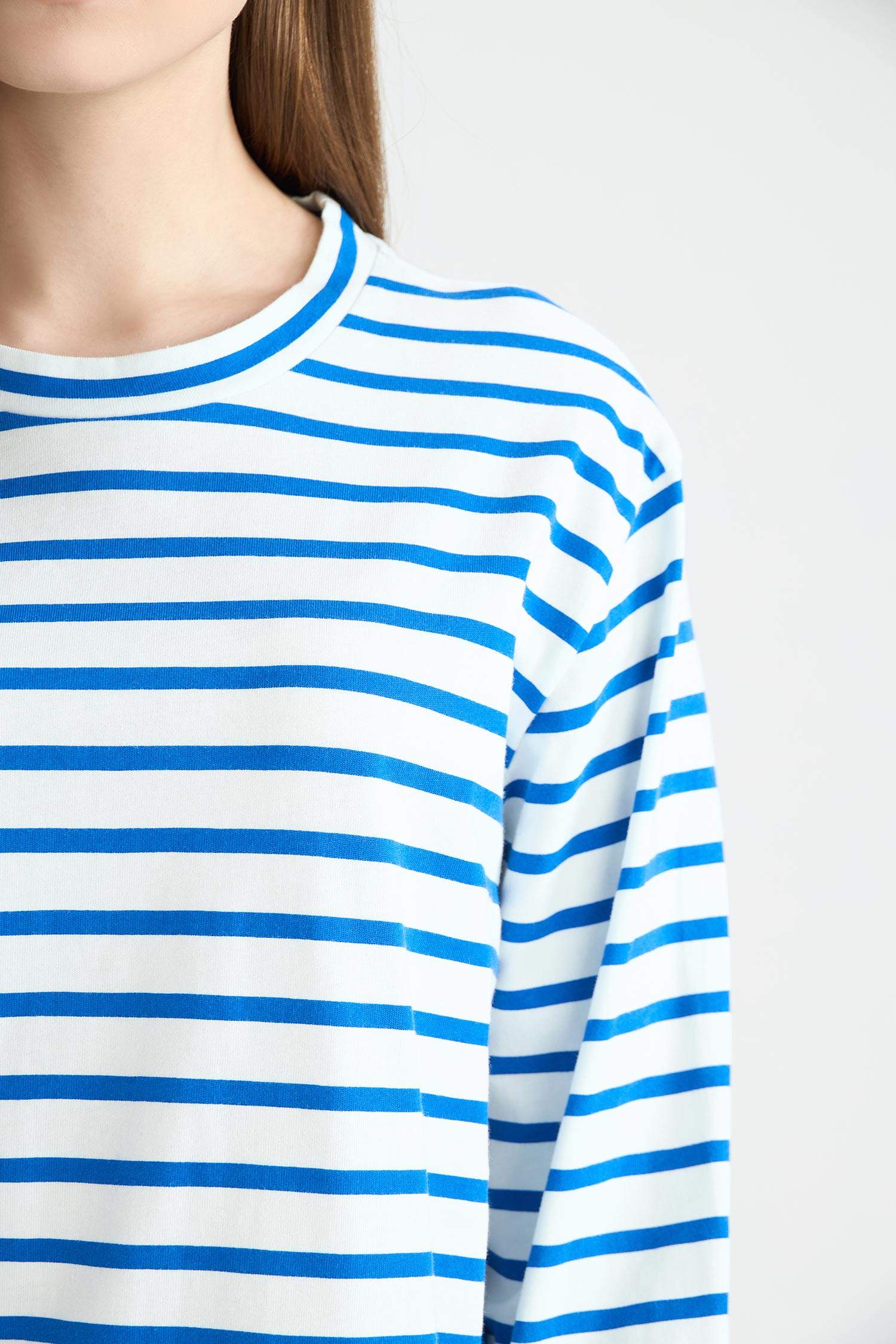 Regular Fit Crew Neck Striped T-Shirt Tunic