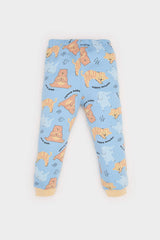 Baby Boy Animal Patterned Long Sleeve 2 Piece Pajama Set