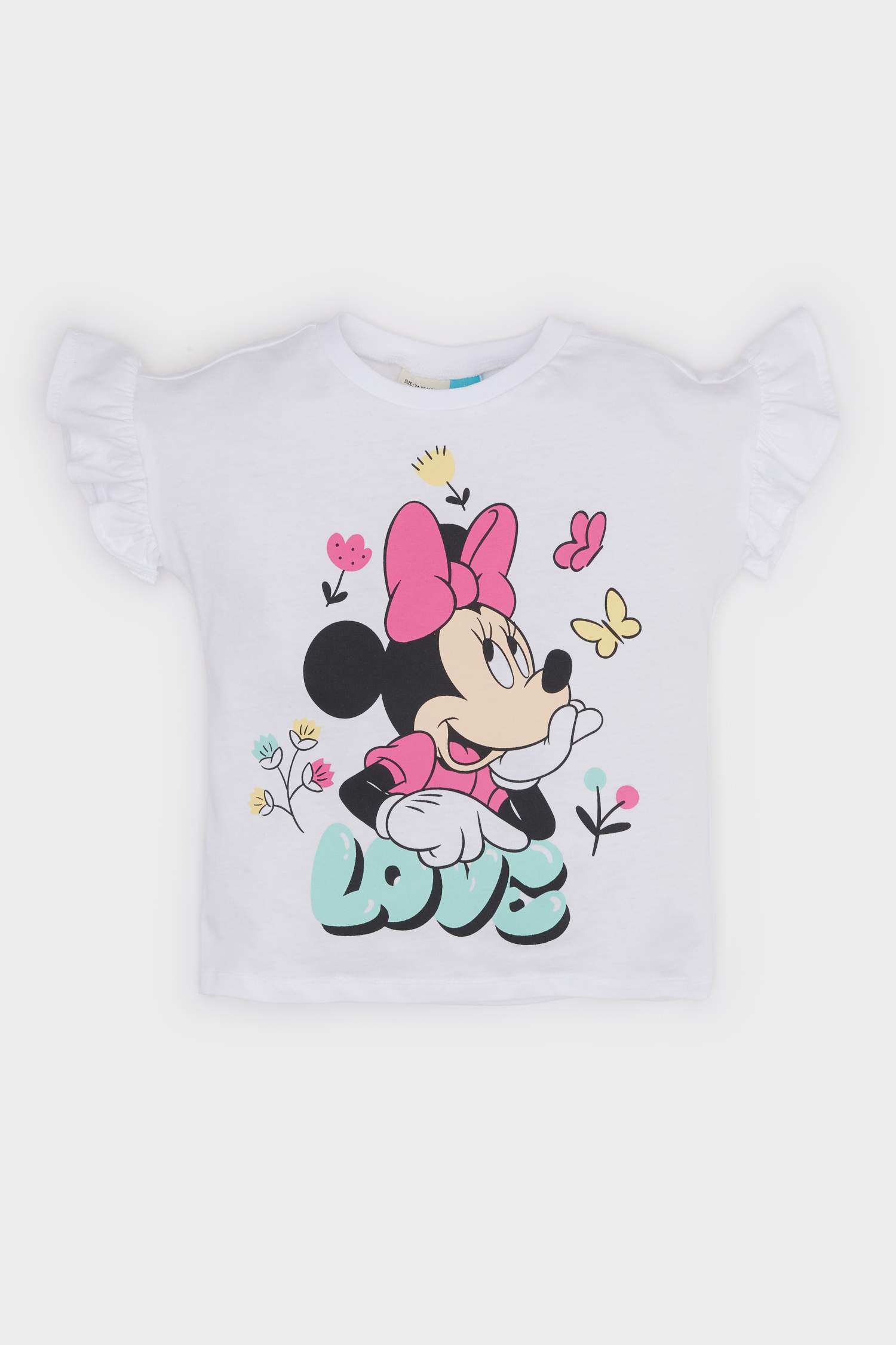 Baby Girl Disney Mickey & Minnie Crew Neck Short Sleeve T-Shirt