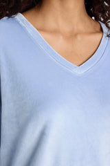 Pajama Set Regular Fit Long Sleeve Velour Top Plaid Long Bottom-Fall in Love