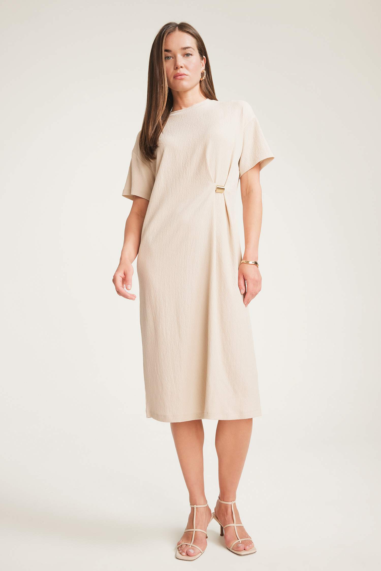 Regular Fit Crew Neck Dress