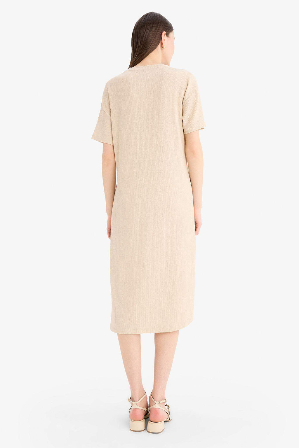 Regular Fit Crew Neck Dress