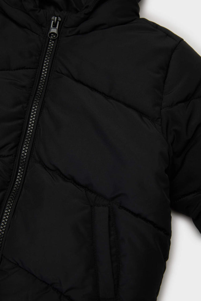 Baby Girl Hooded Puffer Jacket Main Image