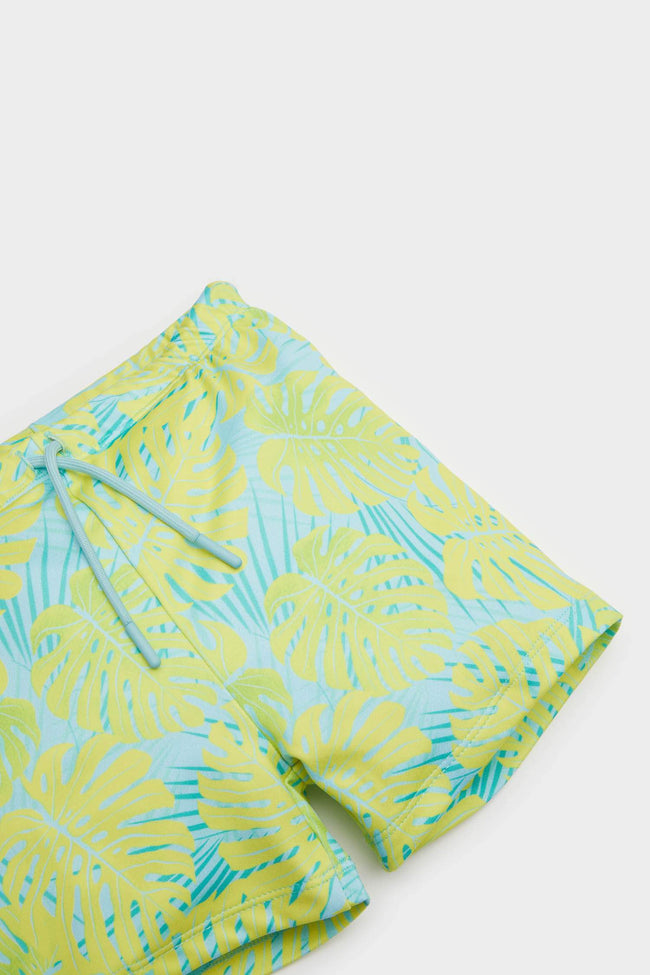 Boy Floral Swimsuit Hover Image