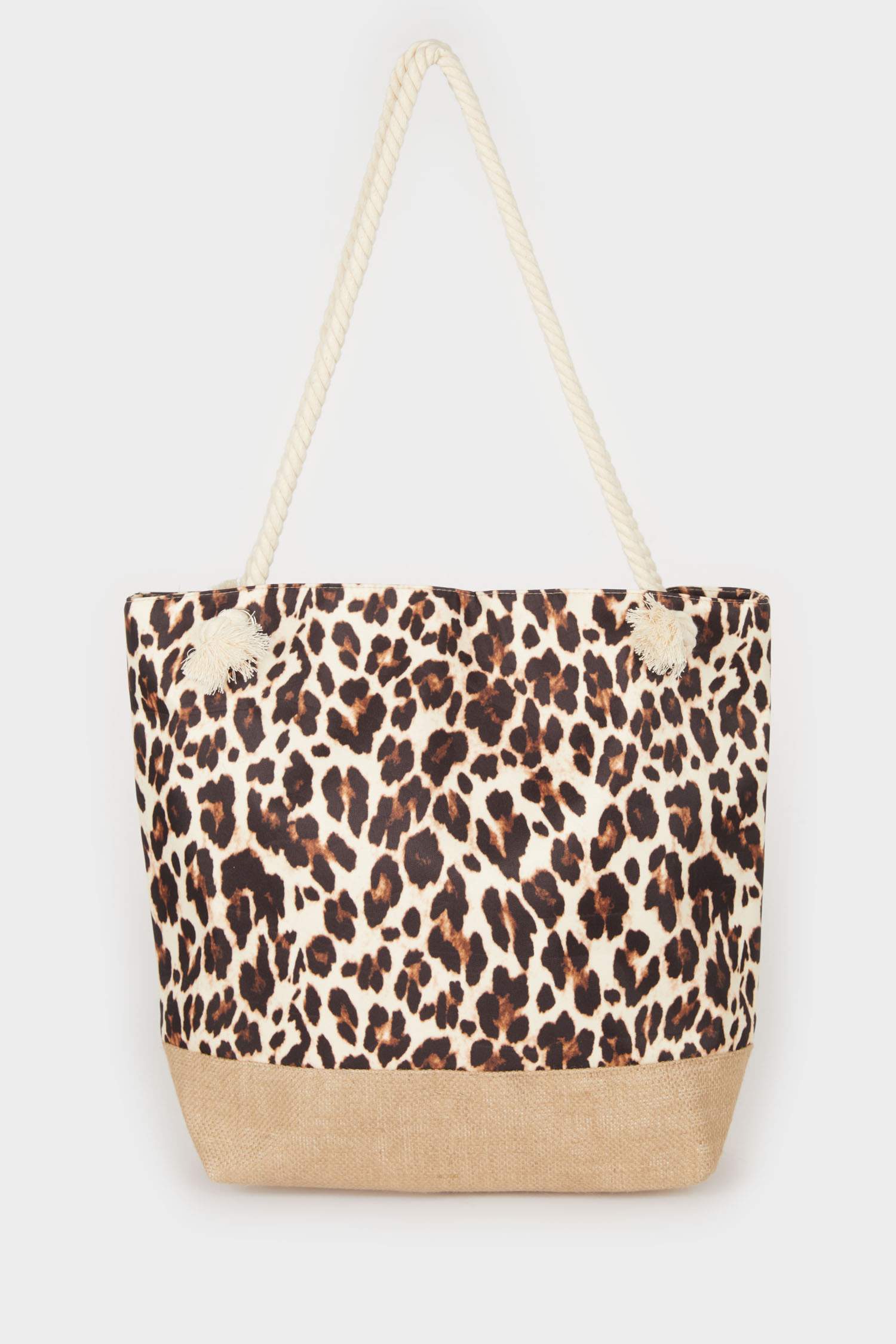 Women's Leopard Print Beach Bag