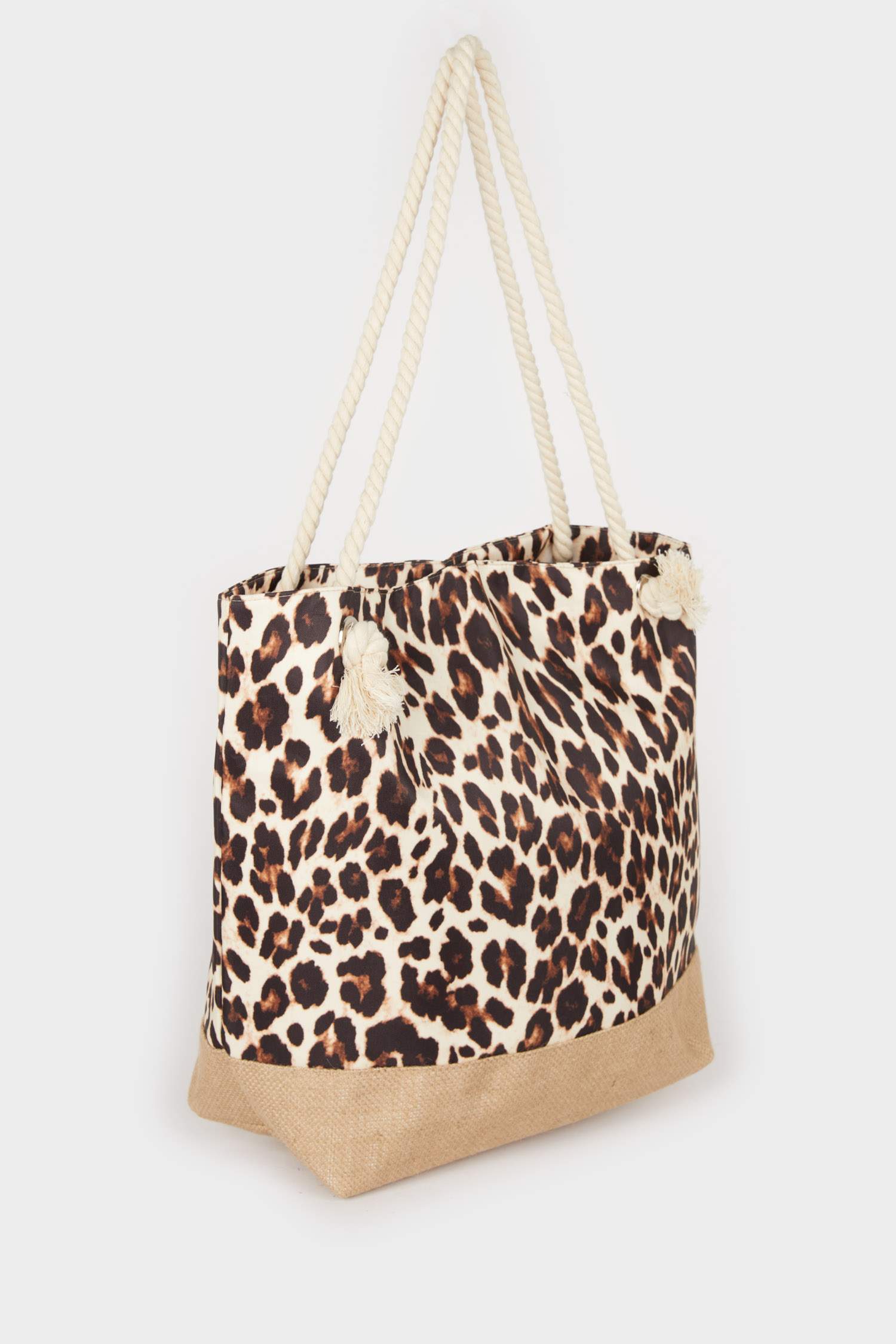 Women's Leopard Print Beach Bag