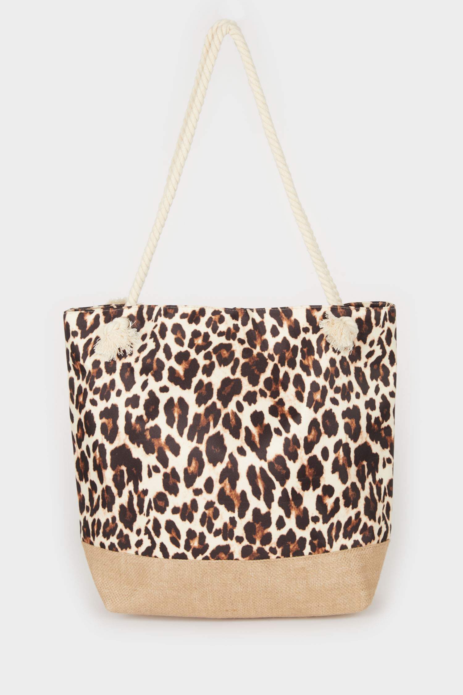 Women's Leopard Print Beach Bag