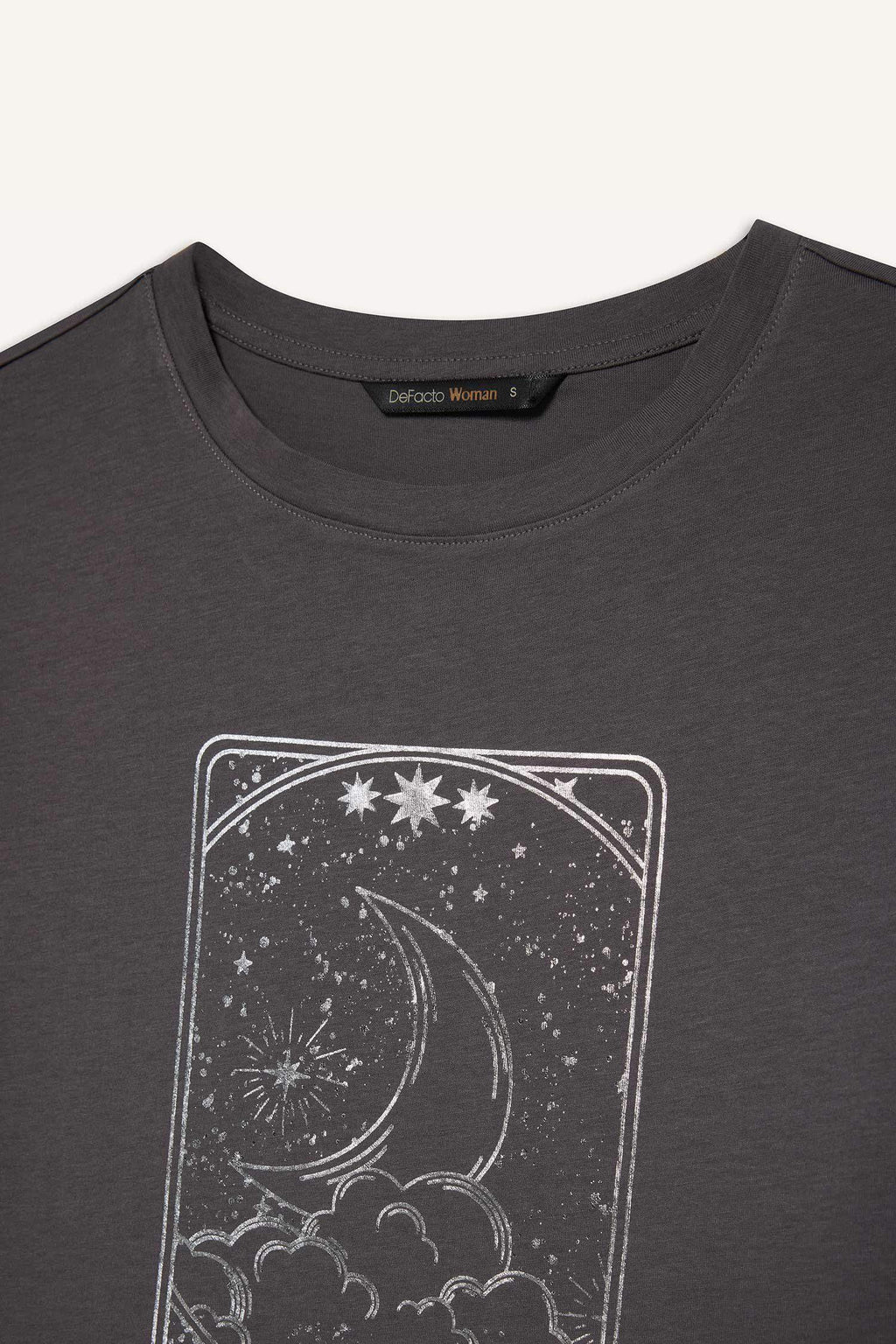 Regular Fit Half-Sleeve T-Shirt With Round Neck