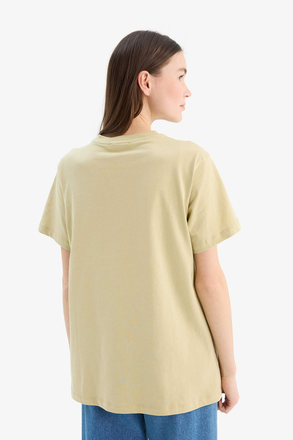 Regular Fit Crew Neck T-Shirt Tunic