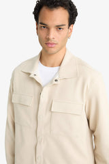 Regular Fit Twill Shirt Jacket