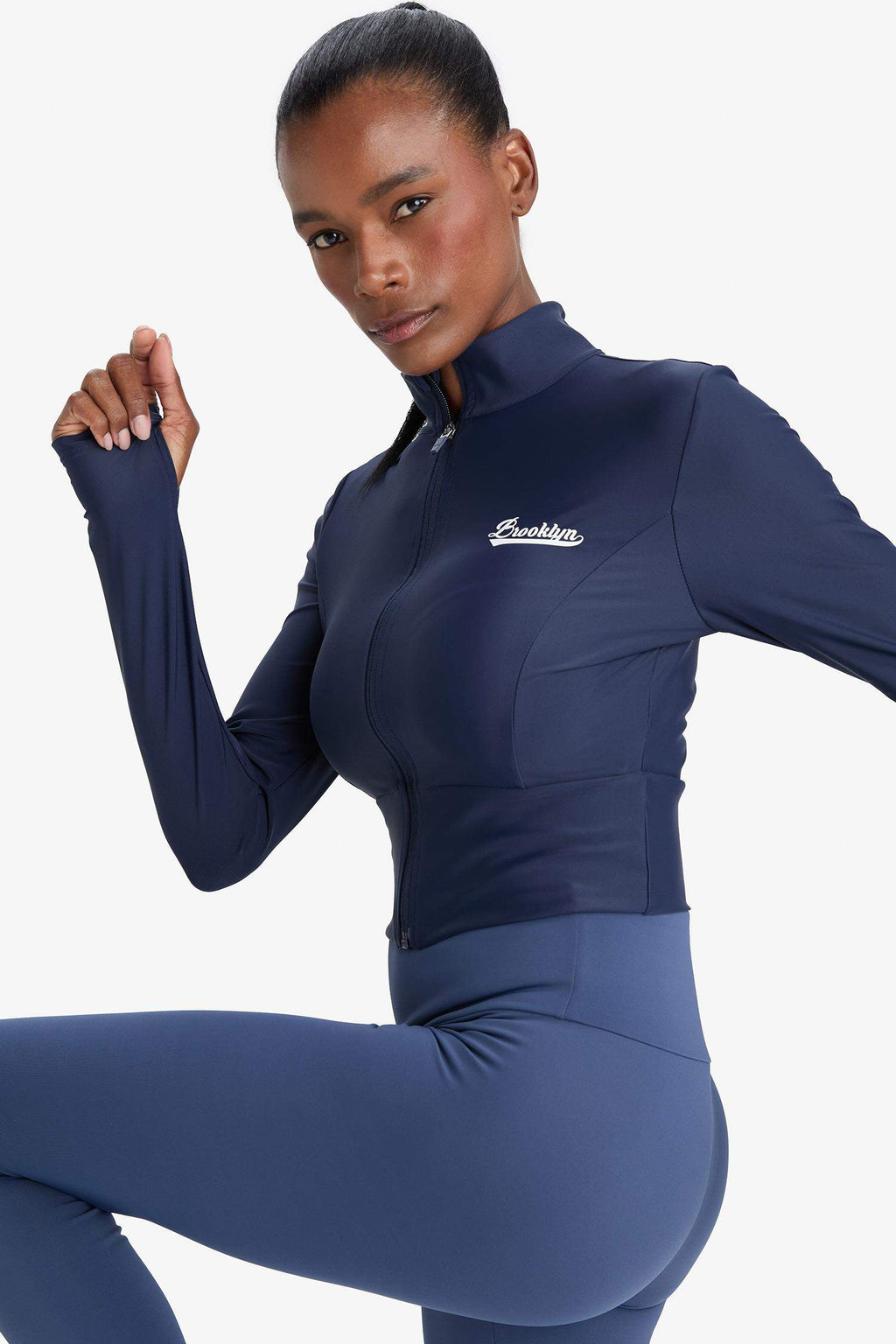 DeFactoFit Slim Fit Slim Cut Stand Collar Printed Ultra Flexible Zippered Cardigan