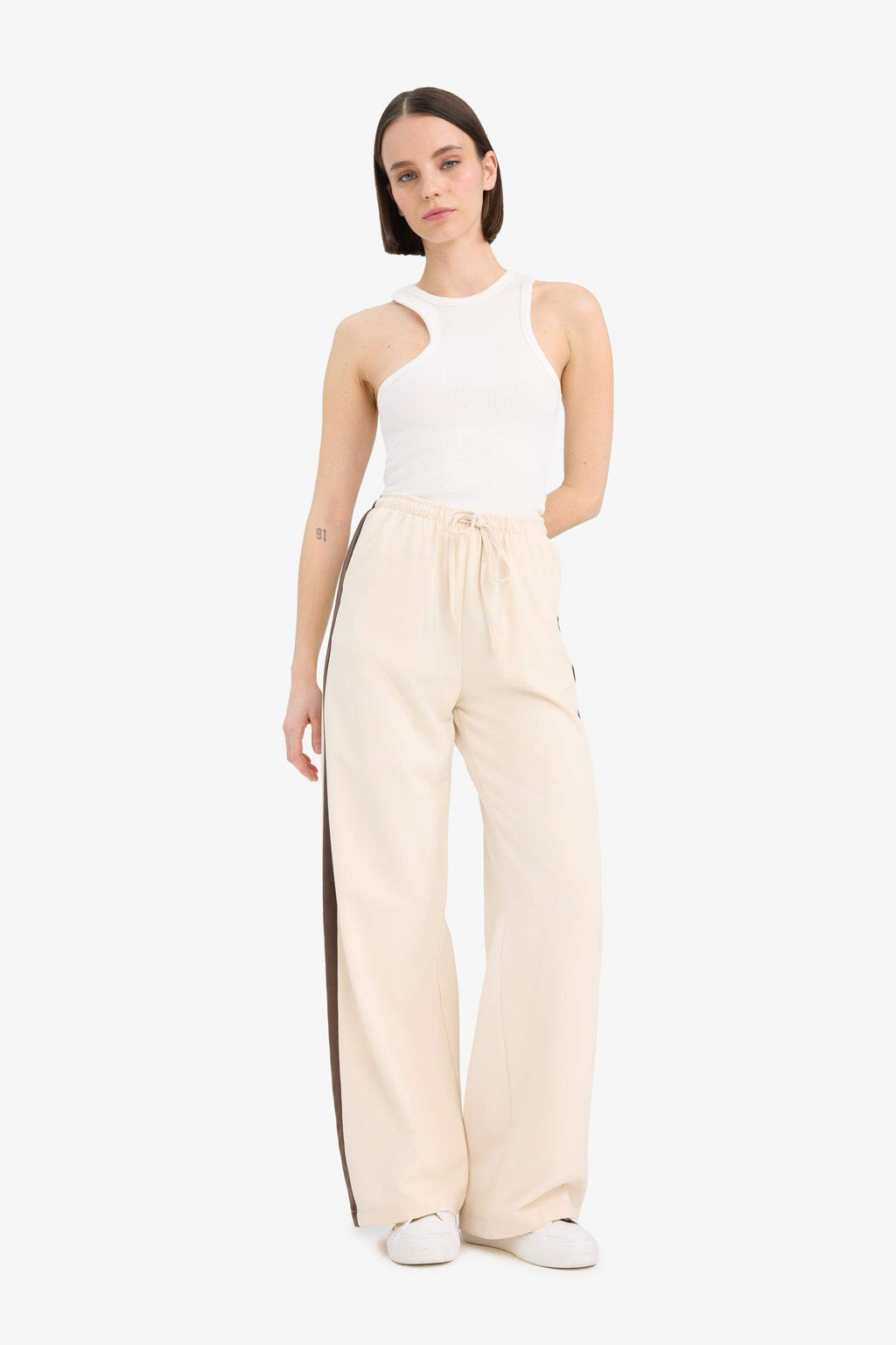 Wide Leg Normal Waist Trousers