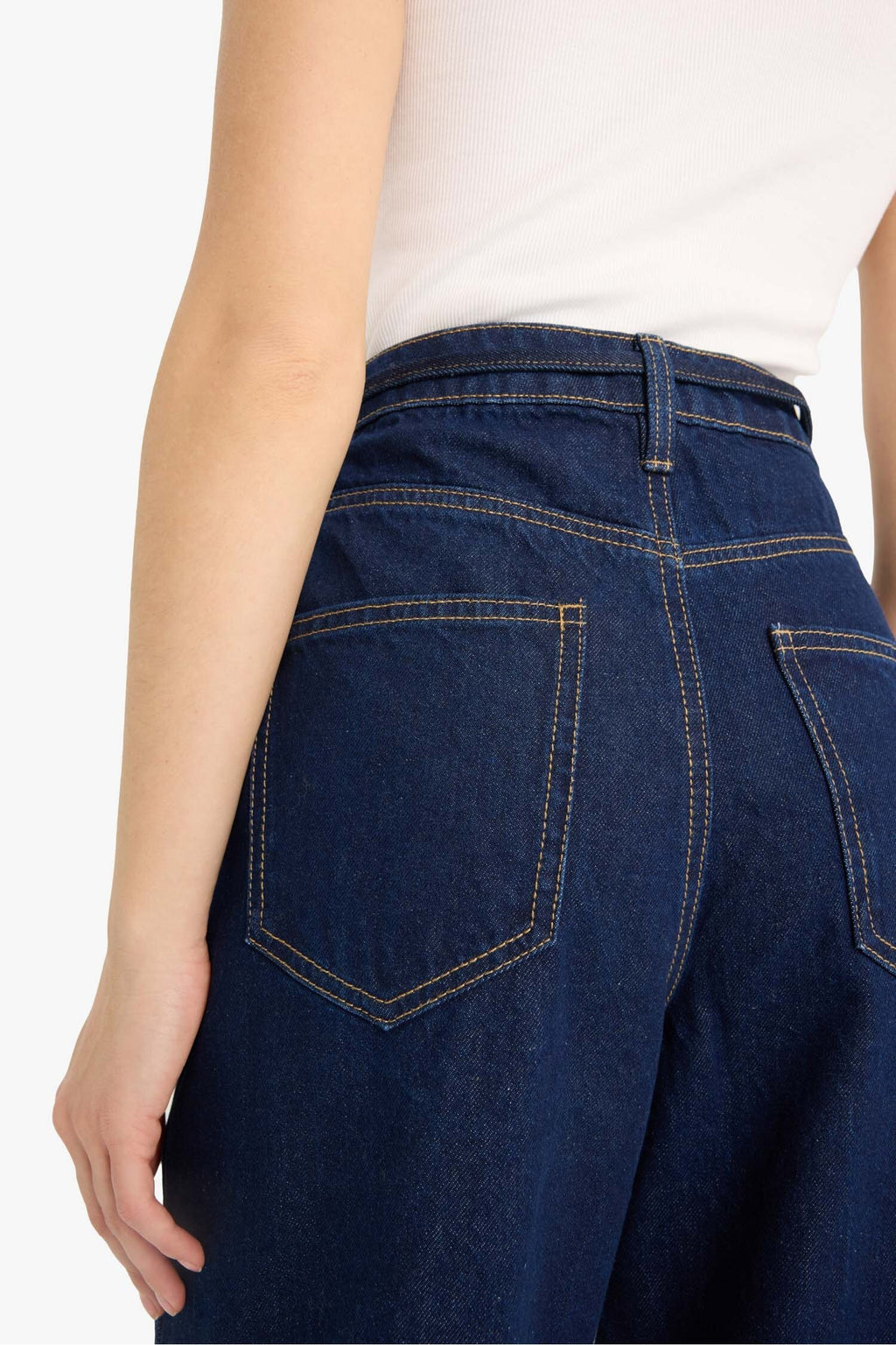 Wide Leg High Waist Straight Leg Jeans